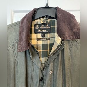 Barbour Beadnellel Waxed Jacket Sz 14